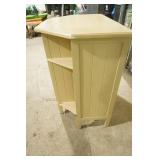 Painted Wooden Cabinet with 1 drawer 17.5"x18"x30" tall