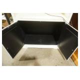 Wooden Lighted Cabinet w/2 adjustable glass shelves