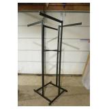 4-Way Adjustable Clothing Rack w/straight Arms (metal, brown)