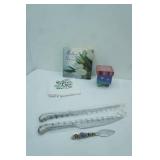 NEW Stainless Steel Bread Knives, Flour Sack Dish Towel, Cheese Knife, Mother of the Groom Book