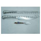 NEW Stainless Steel Bread Knives, Flour Sack Dish Towel, Cheese Knife, Mother of the Groom Book