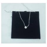 Swarovski Round White Crystal Necklace. NEW