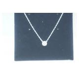 Swarovski Round White Crystal Necklace. NEW