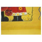 Hand-Painted Wooden Serving Tray 19"x 15"