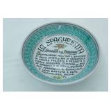 Vintage Italian ceramic "La Spaghettata" Serving Bowl