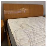 MB - Custom CBF by Pierre High Gloss King Bed with Two Nightstands