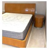 MB - Custom CBF by Pierre High Gloss King Bed with Two Nightstands