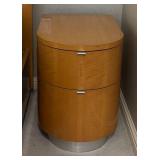 MB - Custom CBF by Pierre High Gloss King Bed with Two Nightstands