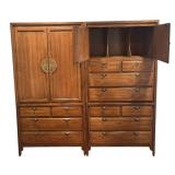 LL - Vintage Century Furniture of Distinction Two-Part Wall Unit