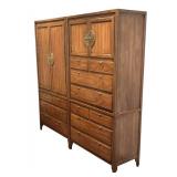 LL - Vintage Century Furniture of Distinction Two-Part Wall Unit