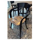 K - Vintage Granite Dining Table & 4 Lyre Series Chairs