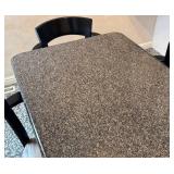K - Vintage Granite Dining Table & 4 Lyre Series Chairs