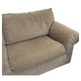 LR - Custom Upholstered Sofa in Toast Chenille
