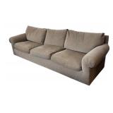 LR - Custom Upholstered Sofa in Toast Chenille