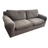 LR - Custom Upholstered Toast Chenille Sofa
