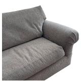 LR - Custom Upholstered Toast Chenille Sofa