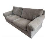 LR - Custom Upholstered Toast Chenille Sofa