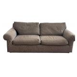 LR - Custom Upholstered Toast Chenille Sofa