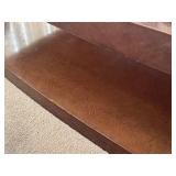 LR - Gorgeous Vintage Custom Taupe Birds Eye Maple Cocktail / Coffee Table