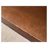 LR - Gorgeous Vintage Custom Taupe Birds Eye Maple Cocktail / Coffee Table