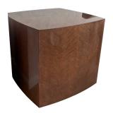 LR - Pair of Custom Vintage Taupe Birds Eye Maple End Tables