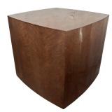 LR - Pair of Custom Vintage Taupe Birds Eye Maple End Tables