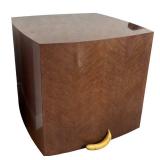 LR - Pair of Custom Vintage Taupe Birds Eye Maple End Tables