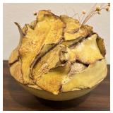 LL - Artisan Crafted Glazed Ceramic Vase with Irregular Petal Edges