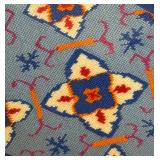 LL - Vintage Lucite Tray with Needlepoint Inlay