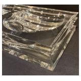 LL - Lucite Two-Bowl Serving Dish Tray