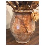 LL - Studio Pottery Vase with Dried Florals