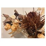 LL - Studio Pottery Vase with Dried Florals