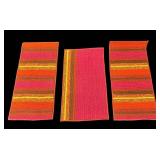 LL - Three Vibrant Carpet Remnants