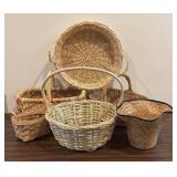 LL - Assorted Woven Baskets - Natural Rattan