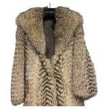 LL - Vintage Badger Fur Coat