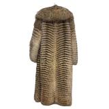 LL - Vintage Badger Fur Coat