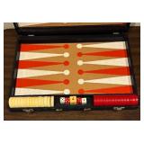 LL - Vintage Backgammon Set - Folding Case