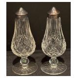 LL - Pair of Waterford Lismore Crystal Salt & Pepper Shakers