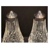 LL - Pair of Waterford Lismore Crystal Salt & Pepper Shakers