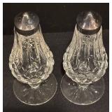 LL - Pair of Waterford Lismore Crystal Salt & Pepper Shakers