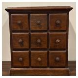LL - Vintage Nine-Drawer Apothecary Style Chest