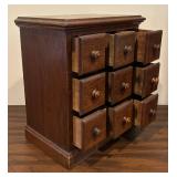 LL - Vintage Nine-Drawer Apothecary Style Chest