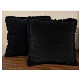 LL - Two Black Accent Pillows