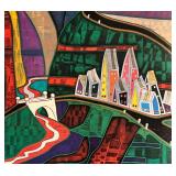 LL - Vintage Elaine Horwitch Galleries Exhibition Poster 1980