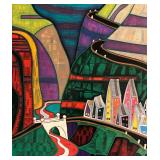 LL - Vintage Elaine Horwitch Galleries Exhibition Poster 1980