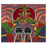 LL - "Six Silver Houses on a Round Red Hill" Unframed Artist Proof Print by Butch Skynear