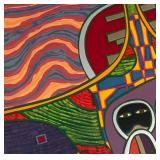 LL - "Six Silver Houses on a Round Red Hill" Unframed Artist Proof Print by Butch Skynear