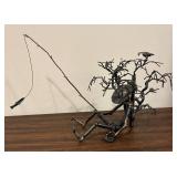 LL - Steampunk Style Tree Man Sculpture - Metal Wire Art