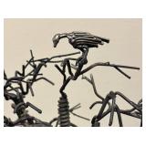 LL - Steampunk Style Tree Man Sculpture - Metal Wire Art