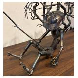 LL - Steampunk Style Tree Man Sculpture - Metal Wire Art